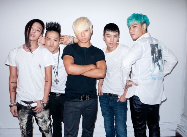 帅气韩国组合bigbang集体照