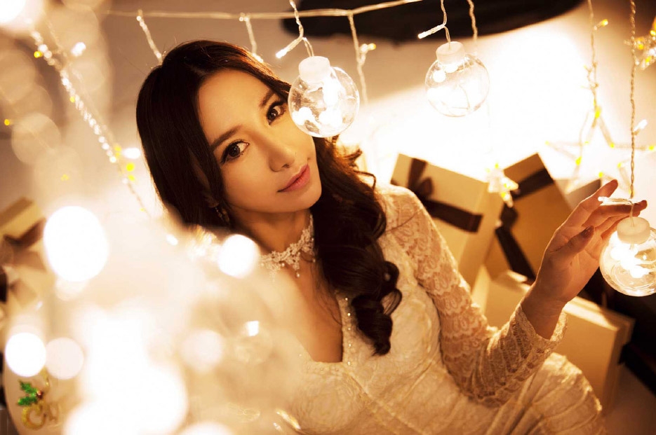 美女倪慕斯小清新写真 女神范展现