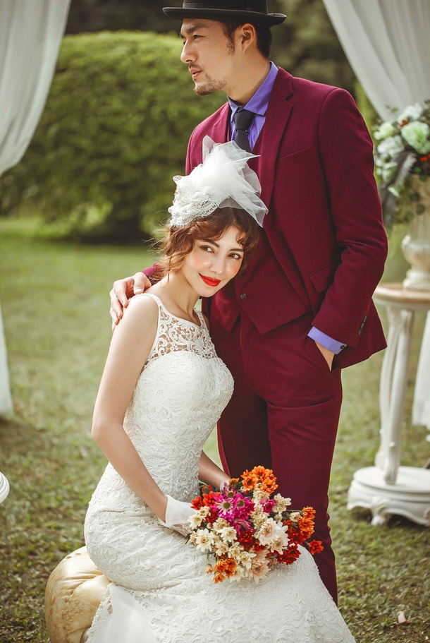 European style garden 婚纱照
