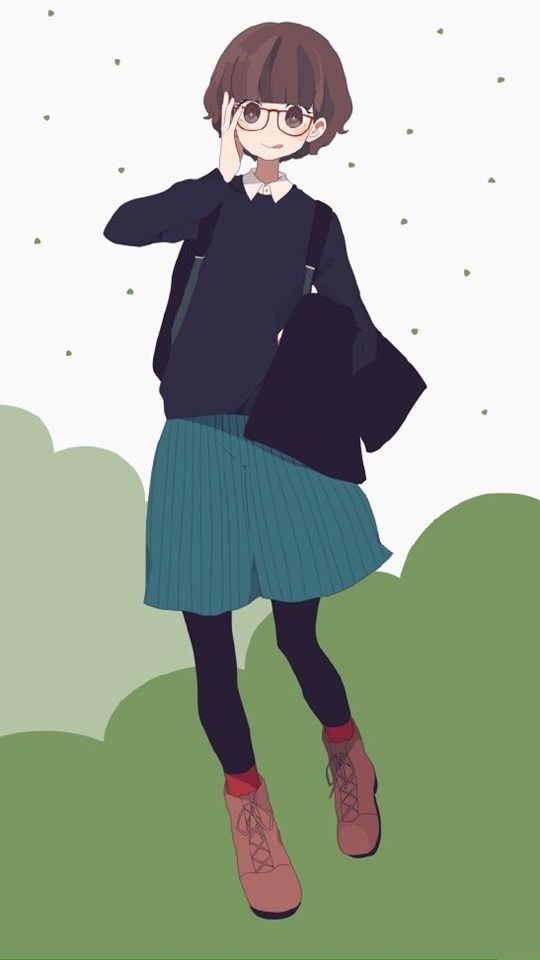 可爱日系漫画少女手绘安卓壁纸