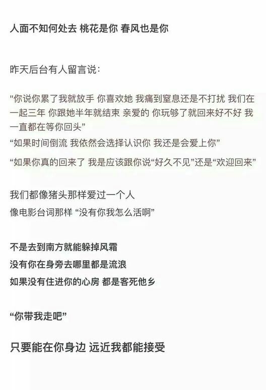 他人言我桀骜不驯 却也忘了我曾为你万事都低头