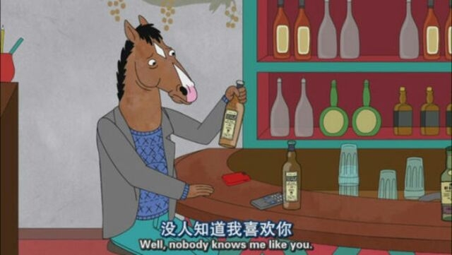 没人知道我喜欢你. —— 马男波杰克