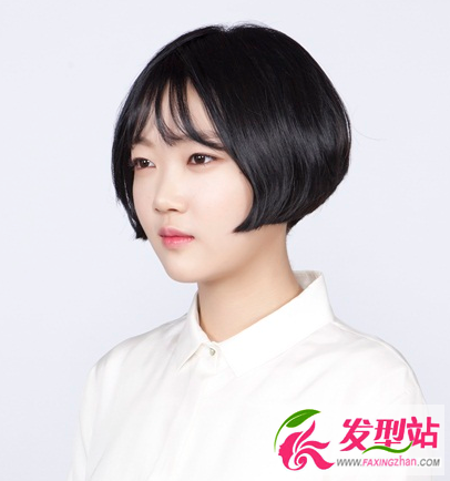 自然黑发发型设计 清纯文艺范女生发型图片