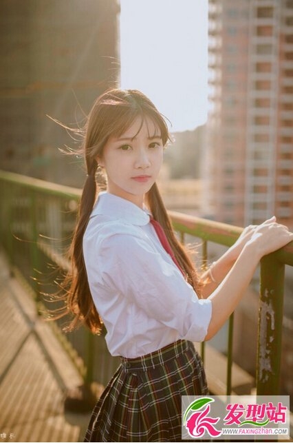 初中女生长发发型 单纯美好的少女发型