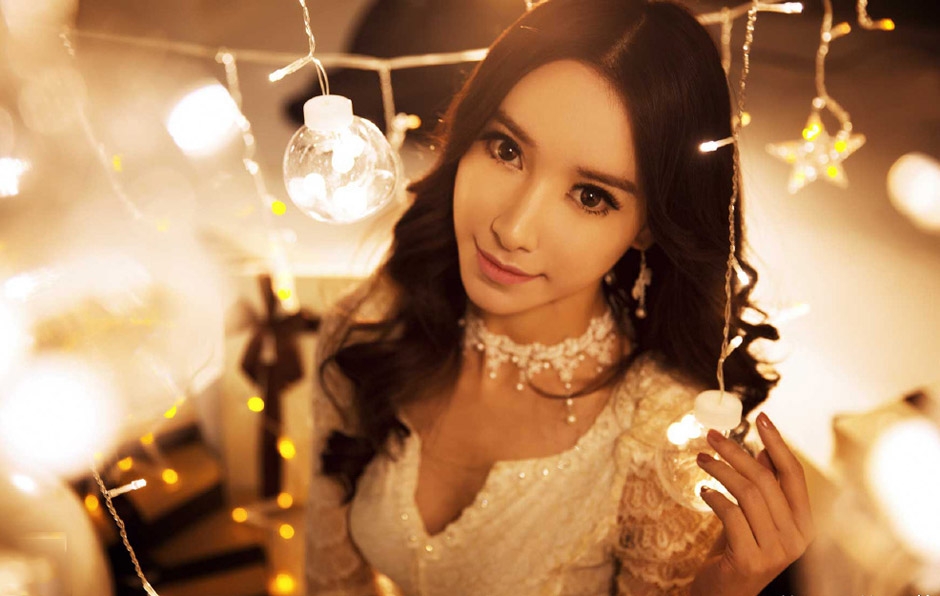 美女倪慕斯小清新写真 女神范展现