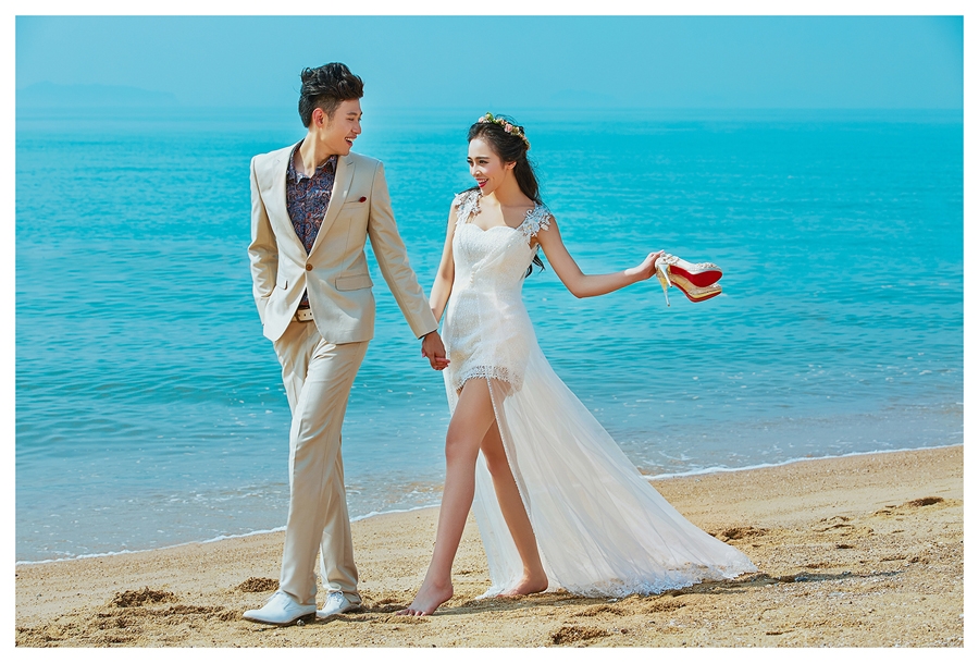 夏日海岸 婚纱照