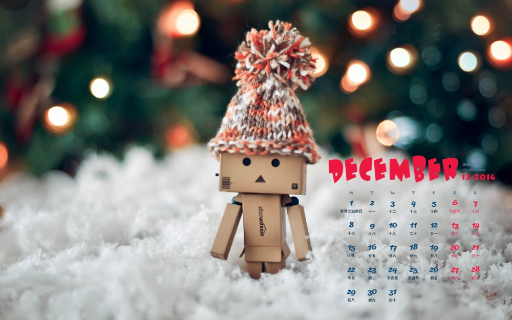 2014年12月日历壁纸亚马逊纸盒人非主流伤感高清图片合集