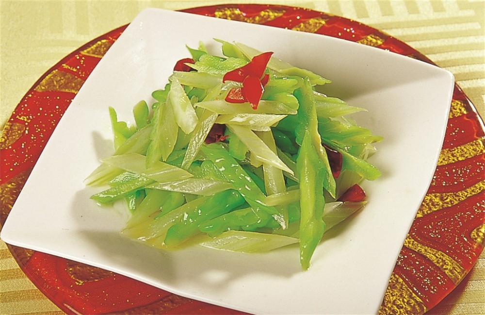 西芹苦瓜凉菜系列美食素材图片