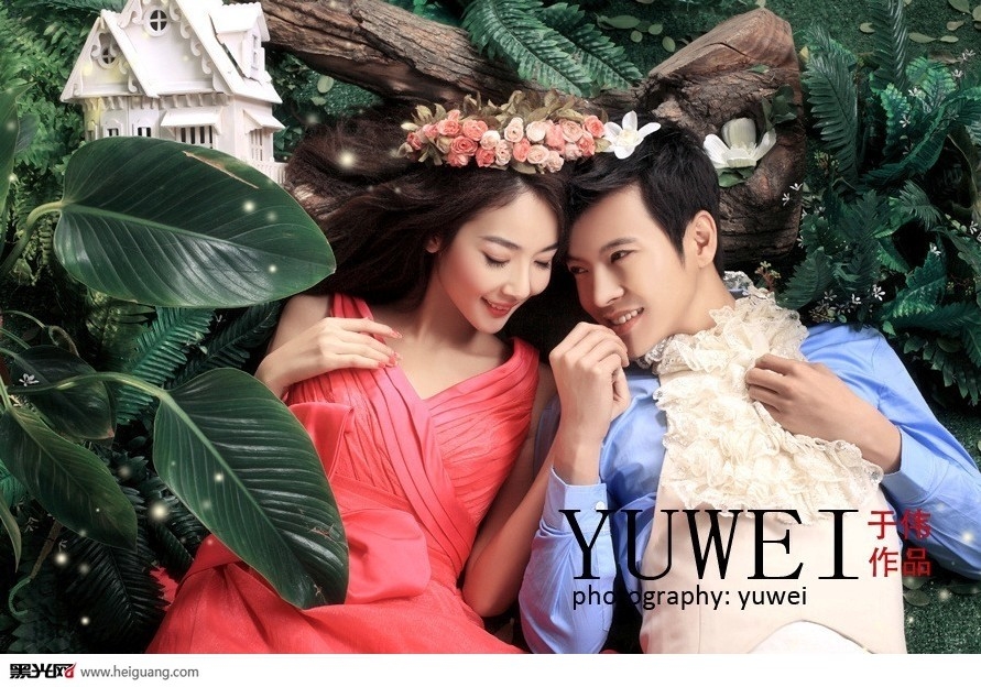 公主的约会 婚纱照