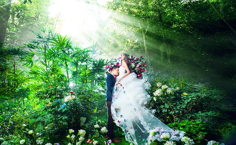 花花精灵 婚纱照