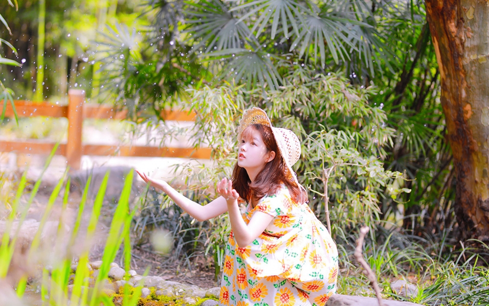 治愈系美少女清新写真高清壁纸