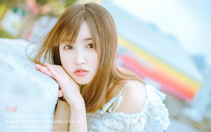 清新美女日系写真桌面壁纸