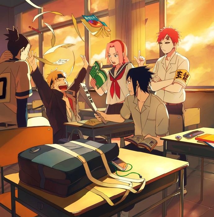 赞！画师ミン的火影忍者日常作品图片