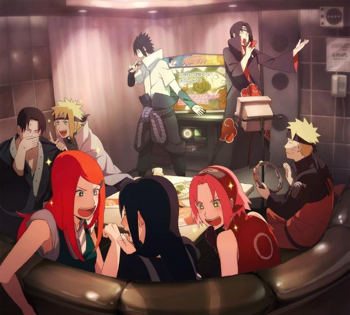 赞！画师ミン的火影忍者日常作品图片