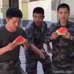 吃西瓜比赛冠军！