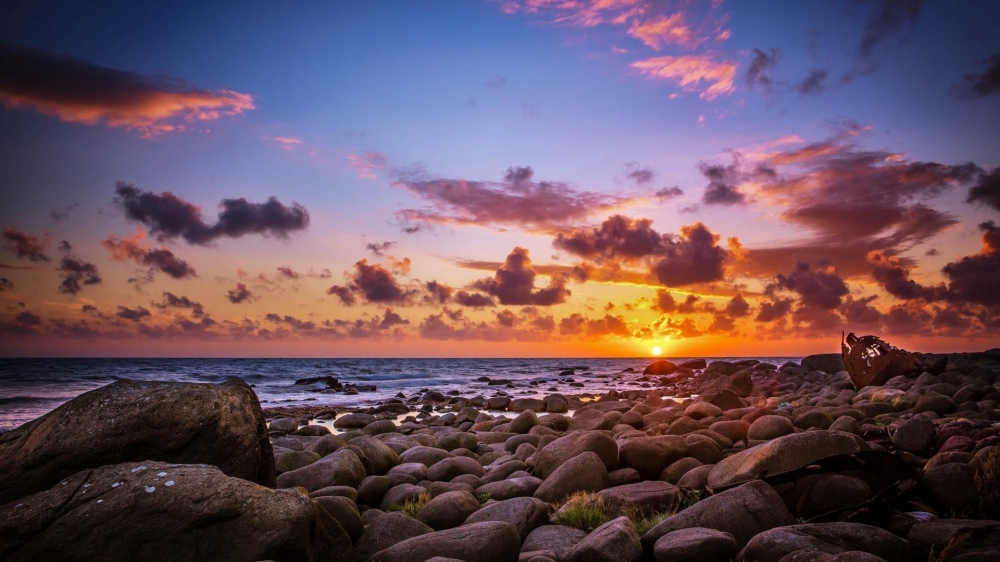 唯美意境日落夕阳