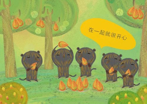 简约抽象卡通可爱图片