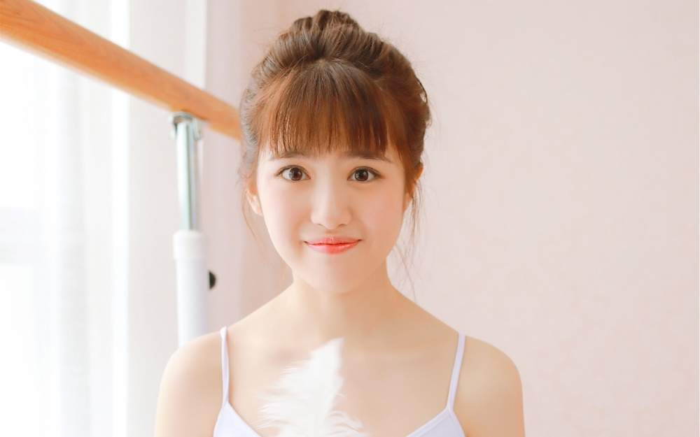 粉红少女可爱治愈系唯美高清壁纸