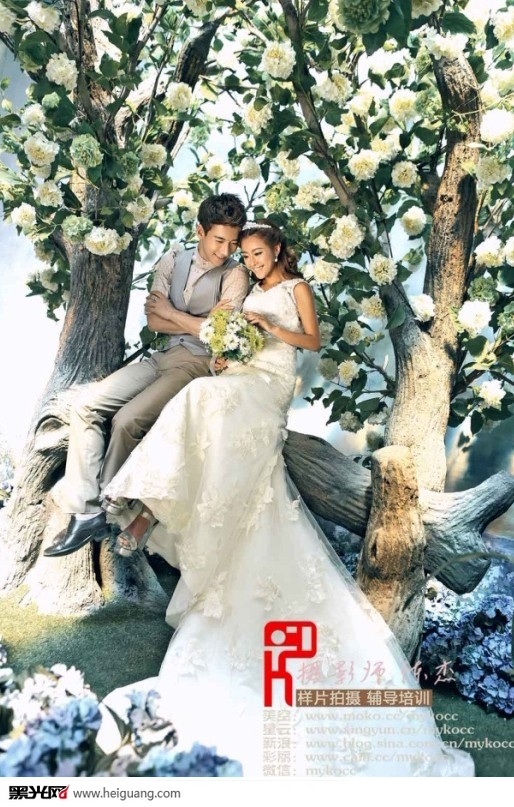 花之恋 婚纱照