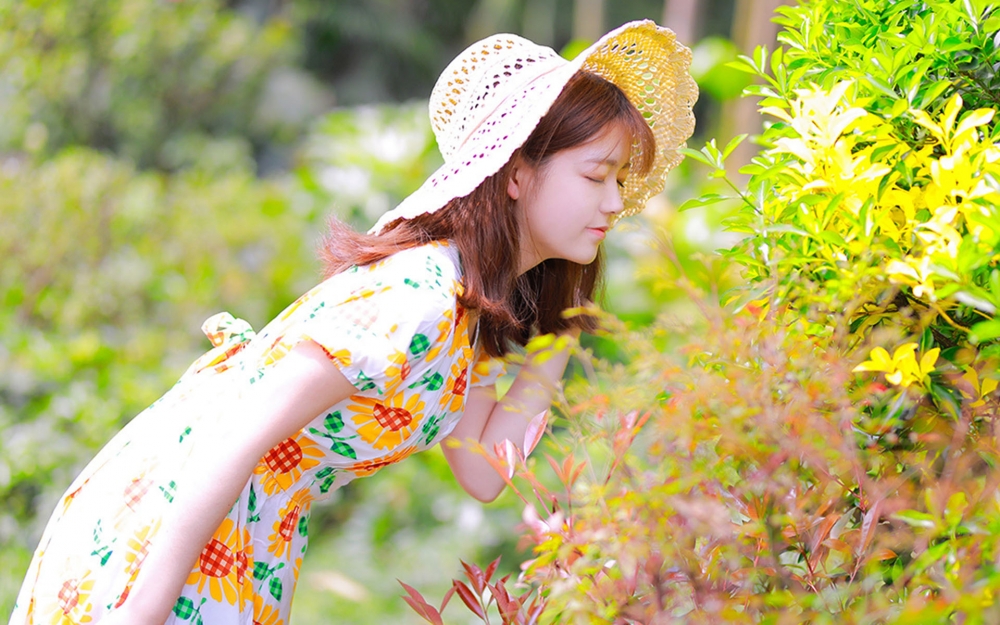 治愈系美少女清新写真高清壁纸