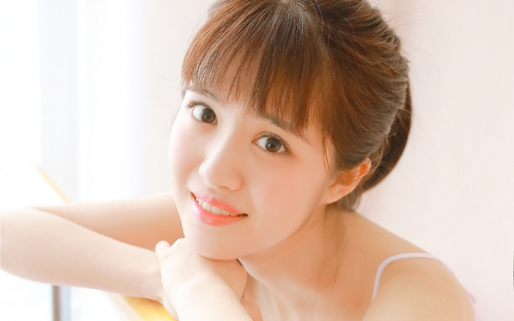 粉红少女可爱治愈系唯美高清壁纸