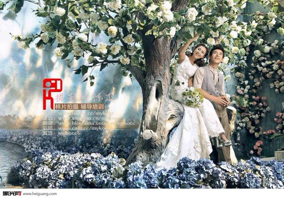 花之恋 婚纱照