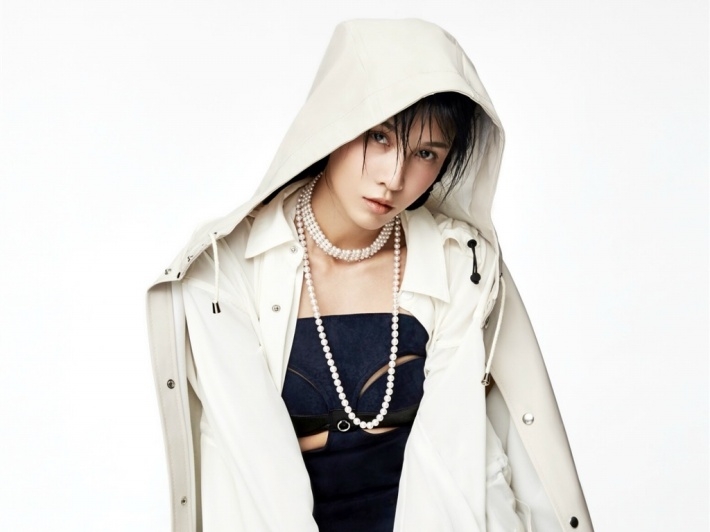 混搭美女张蓝心性感写真桌面壁纸下载