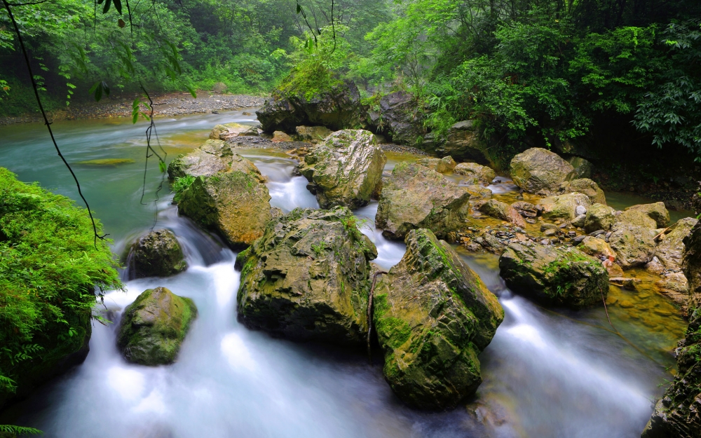 静谧山间溪流美丽风景桌面壁纸 第一辑