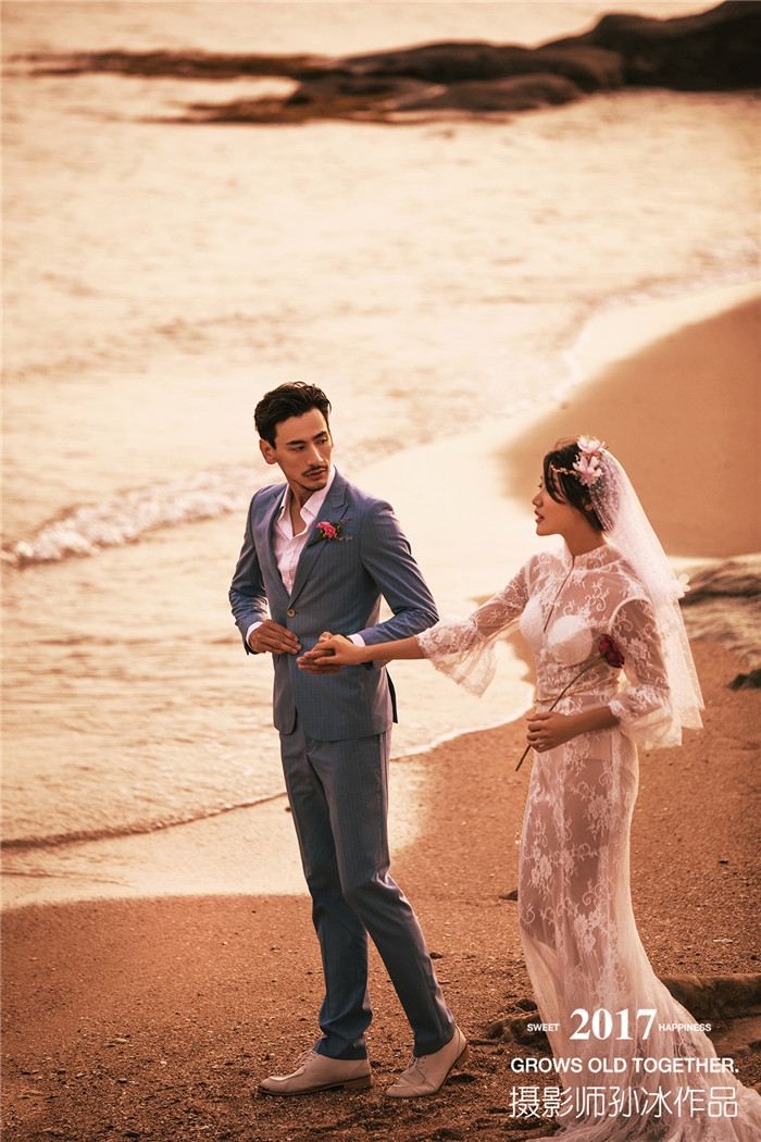 夕阳之恋 婚纱照