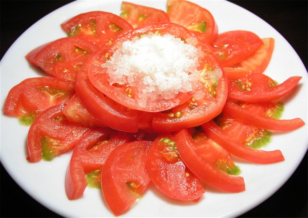 拌西红柿日式韩式美食素材图片