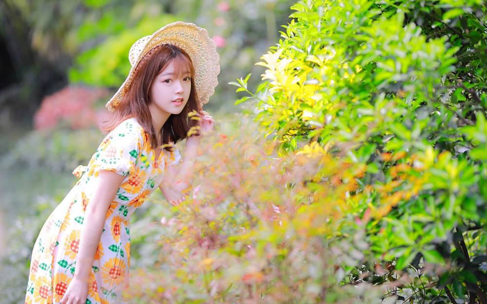 治愈系美少女清新写真高清壁纸