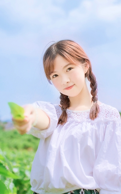 小清新少女夏日感写真集手机壁纸