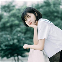 留短发的小女生  短发清凉美女女生头像