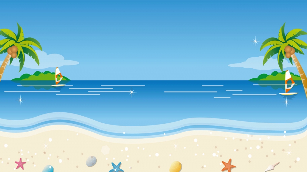 清新夏日插画美图电脑桌面壁纸