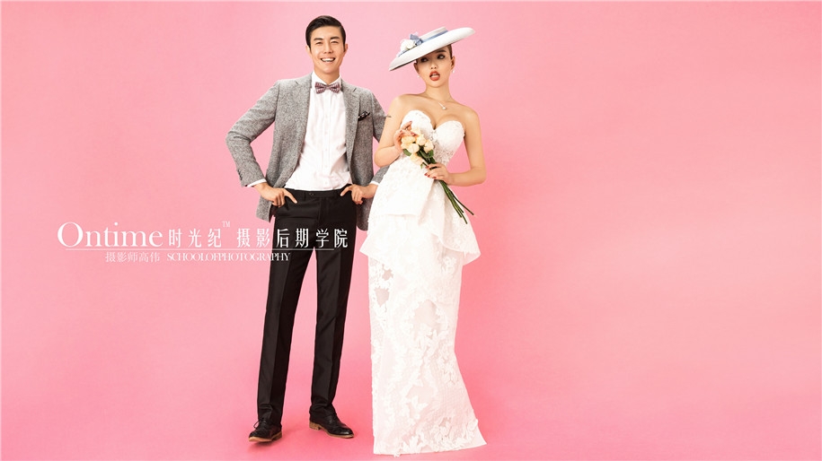 粉红色的回忆 婚纱照