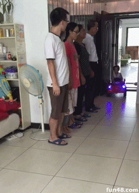 接受领导检阅！