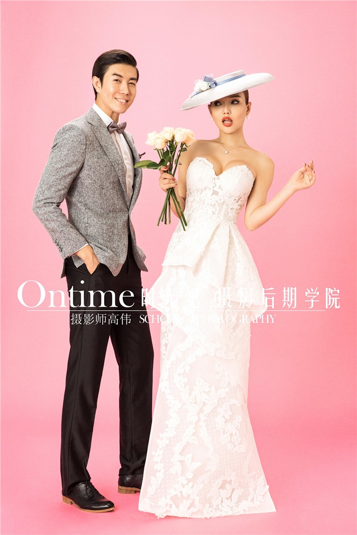 粉红色的回忆 婚纱照