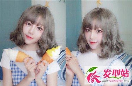 显瘦修颜的甜美短烫发发型