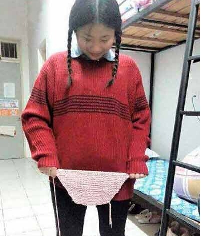 天冷了给自己织个毛内裤