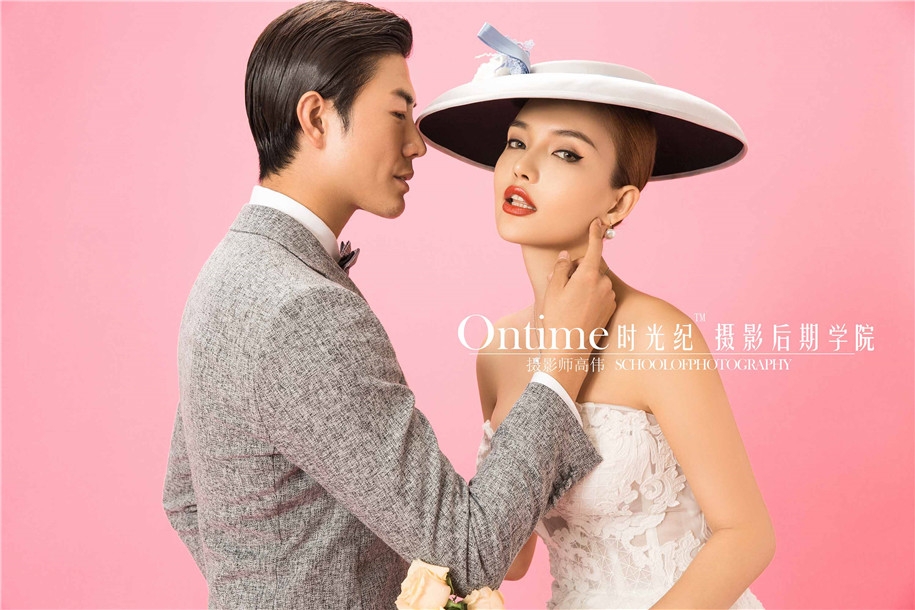 粉红色的回忆 婚纱照