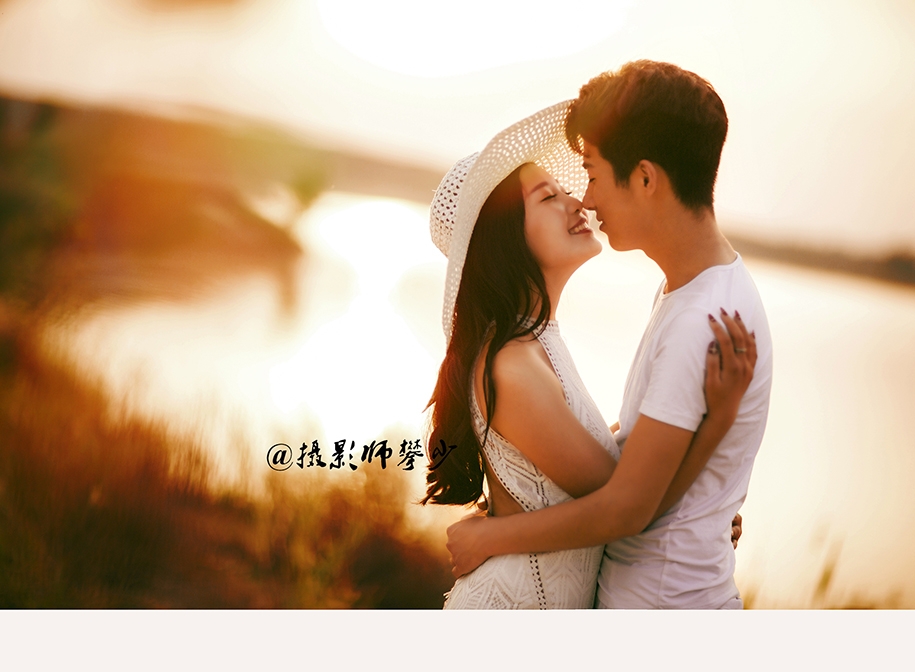 恋夕阳 婚纱照