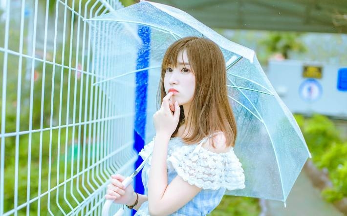 清新美女日系写真桌面壁纸