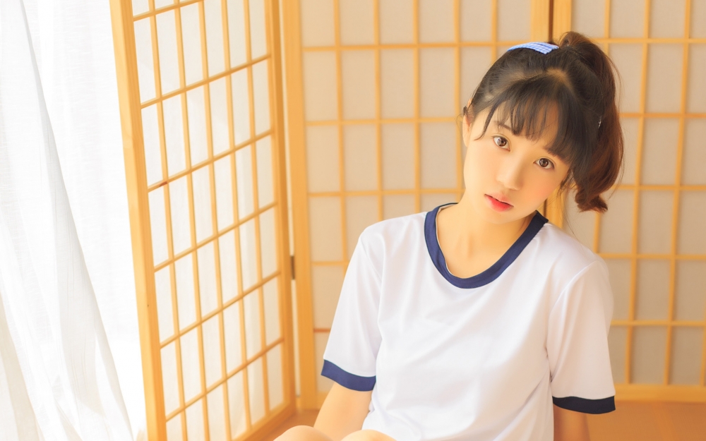 元气美女体操服性感图片桌面壁纸