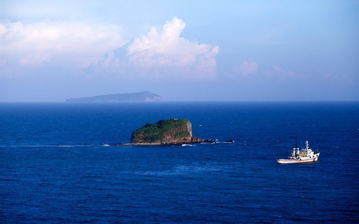 广西涠洲岛海滨晨曦风景壁纸