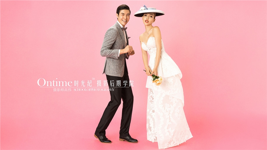 粉红色的回忆 婚纱照