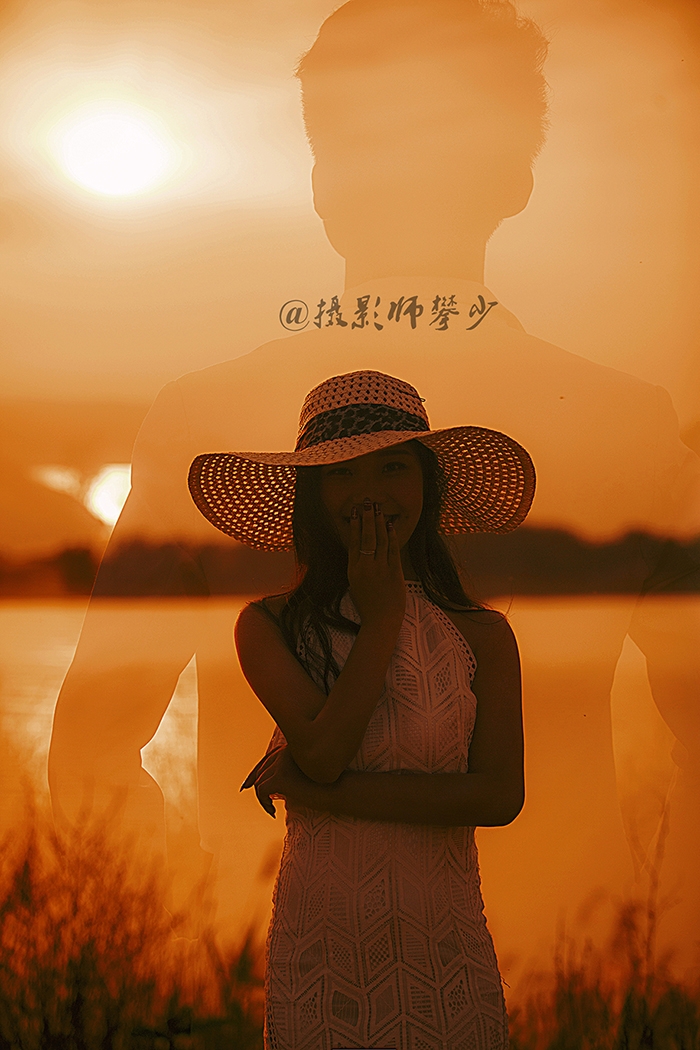 恋夕阳 婚纱照