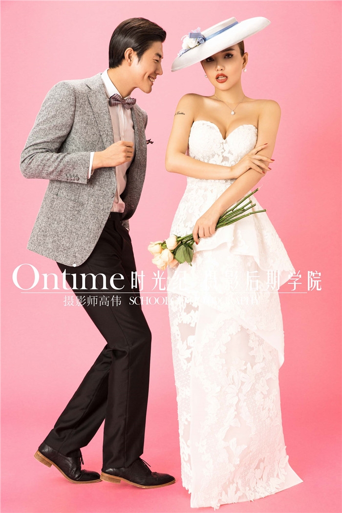 粉红色的回忆 婚纱照