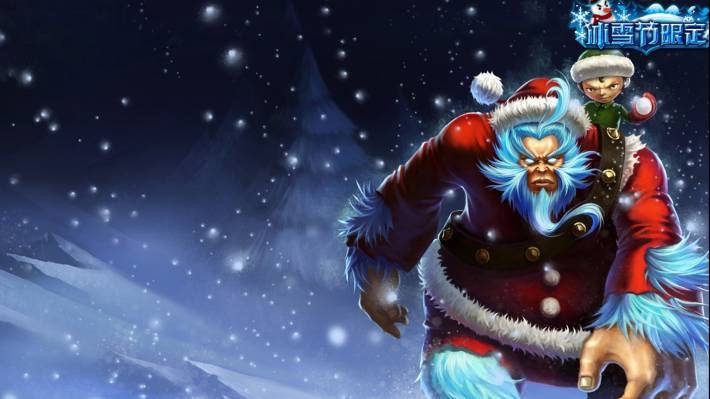 lol游戏角色雪人骑士电脑壁纸