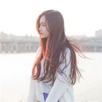 长发小清新唯美女生头像
