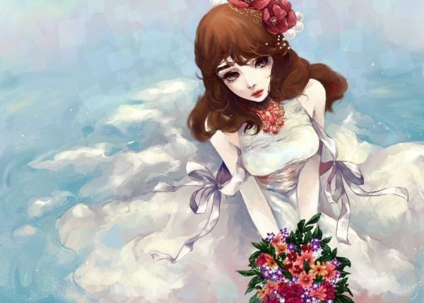 唯美女生动漫图